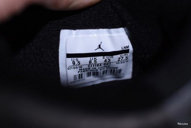 Reps TBK Laser 4 Black Retro Jordan CI1184-001 Air 0821